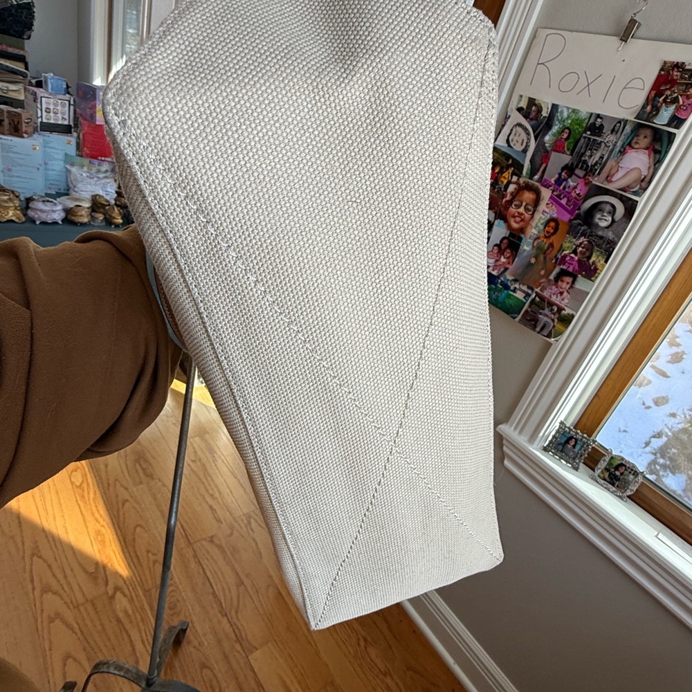 Coach Cream Tote with Colorful Straps - Picture 8 of 8